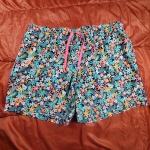 CHUBBIES The‎ Bloomerangs Swim Trunks/Shorts XXL Black Floral 7" Inseam Beach